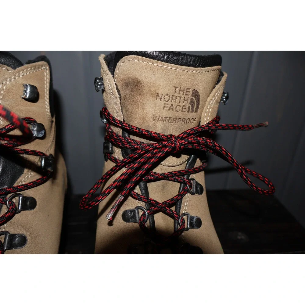 The North Face Hiking Boots Icepick Men 11.5 Tan Waterproof Suede Made In Italy